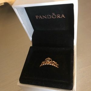 Pandora Princess ring- rise gold